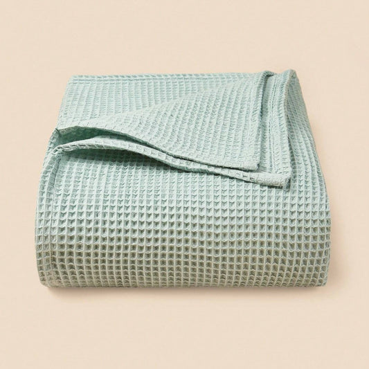 Cotton Waffle Blanket rose pink – luxury baby blanket, Cuddle Bloom