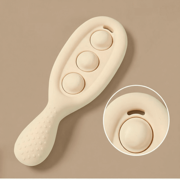 Silicone Fidget Button Spoon Set pack – soft baby spoons for self-feeding, Cuddle Bloom Pakistan