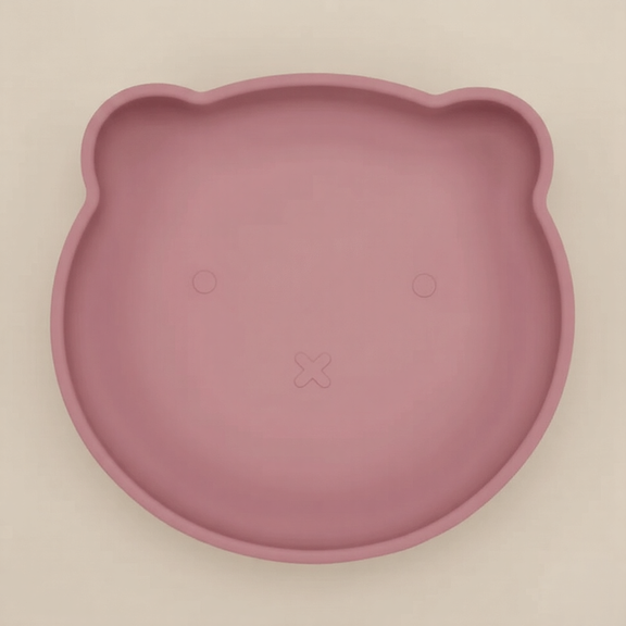 One Piece Bear Silicone Suction Plate for babies – cute bear baby plate by Cuddle Bloom Pakistan