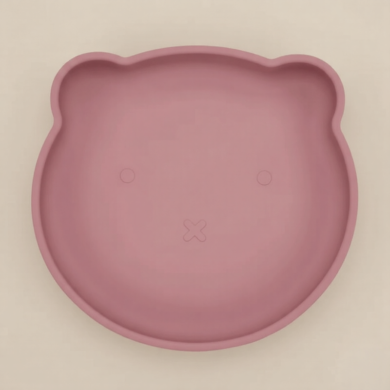 One Piece Bear Silicone Suction Plate for babies – cute bear baby plate by Cuddle Bloom Pakistan