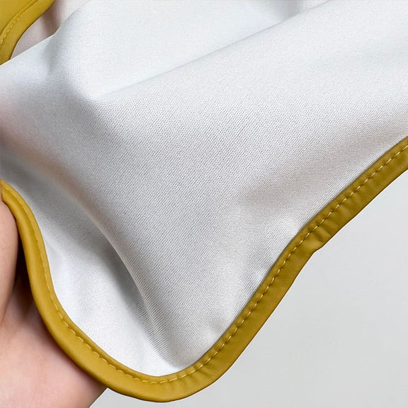 Mess-Free Long Sleeve Bib flat lay – full coverage feeding bib, Cuddle Bloom Pakistan