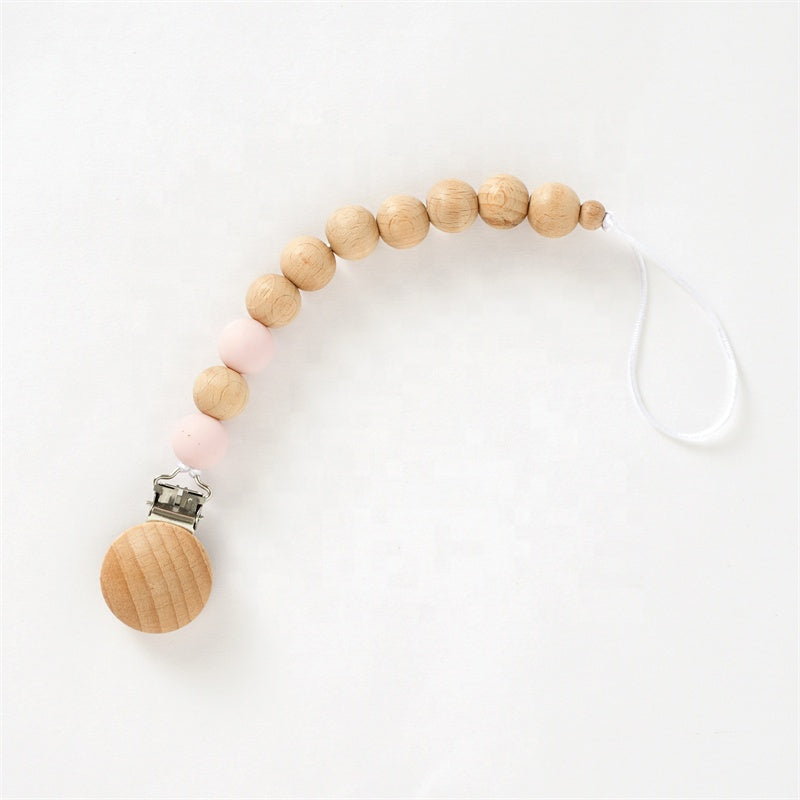 Organic Muslin Gift Set contents – bibs teether and wooden pacifier clip, Cuddle Bloom