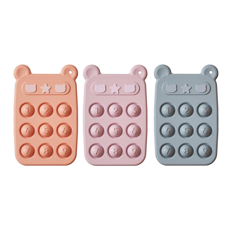 Beary Press on Phone teething Toy