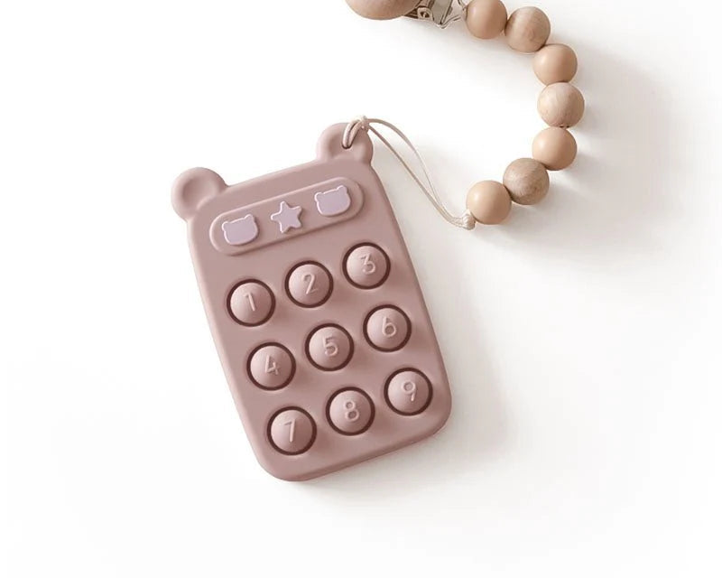 Beary Press on Phone teething Toy