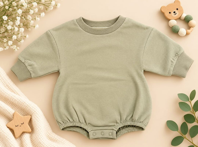Soft Knit Baby Romper