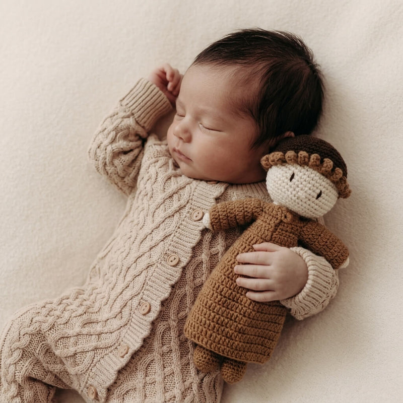Little Mu'min Buddy Crochet Doll – inclusive handmade Muslim doll by Cuddle Bloom Pakistan