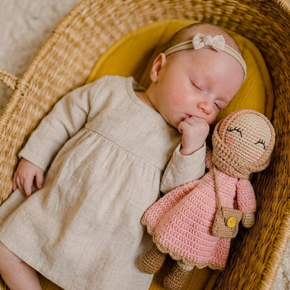 The Little Muslimah Handmade Crochet Doll – Islamic baby doll by Cuddle Bloom Pakistan