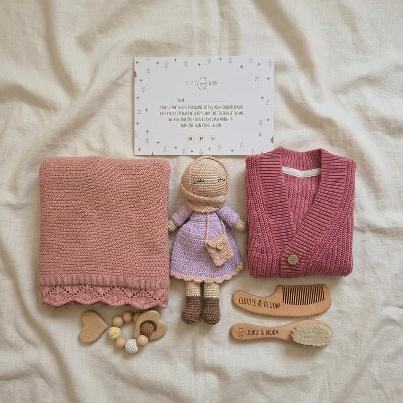 Cuddle Bloom Heirloom Baby Gift Box – Luxury Newborn Hamper
