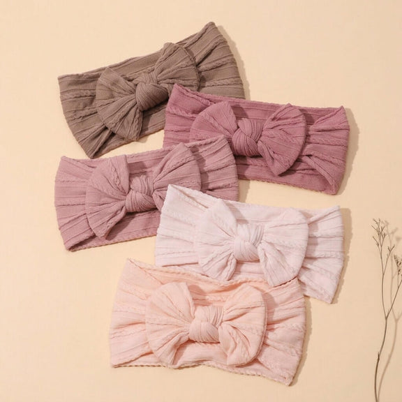 Cute Knotted Head Wrap for Baby Girl – soft stretchy headband by Cuddle Bloom Pakistan
