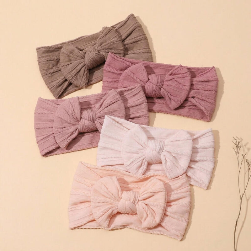 Cute Knotted Head Wrap for Baby Girl – soft stretchy headband by Cuddle Bloom Pakistan