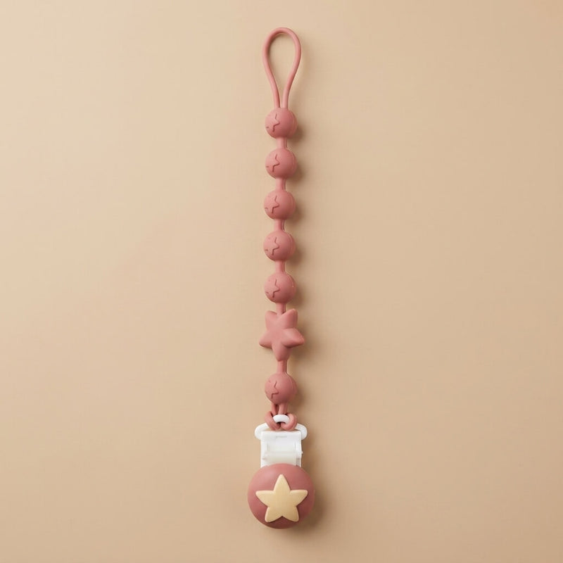 Star Silicone Pacifier Clip