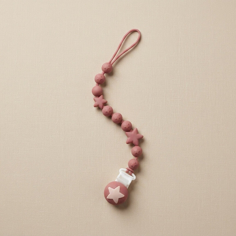 Star Silicone Pacifier Clip