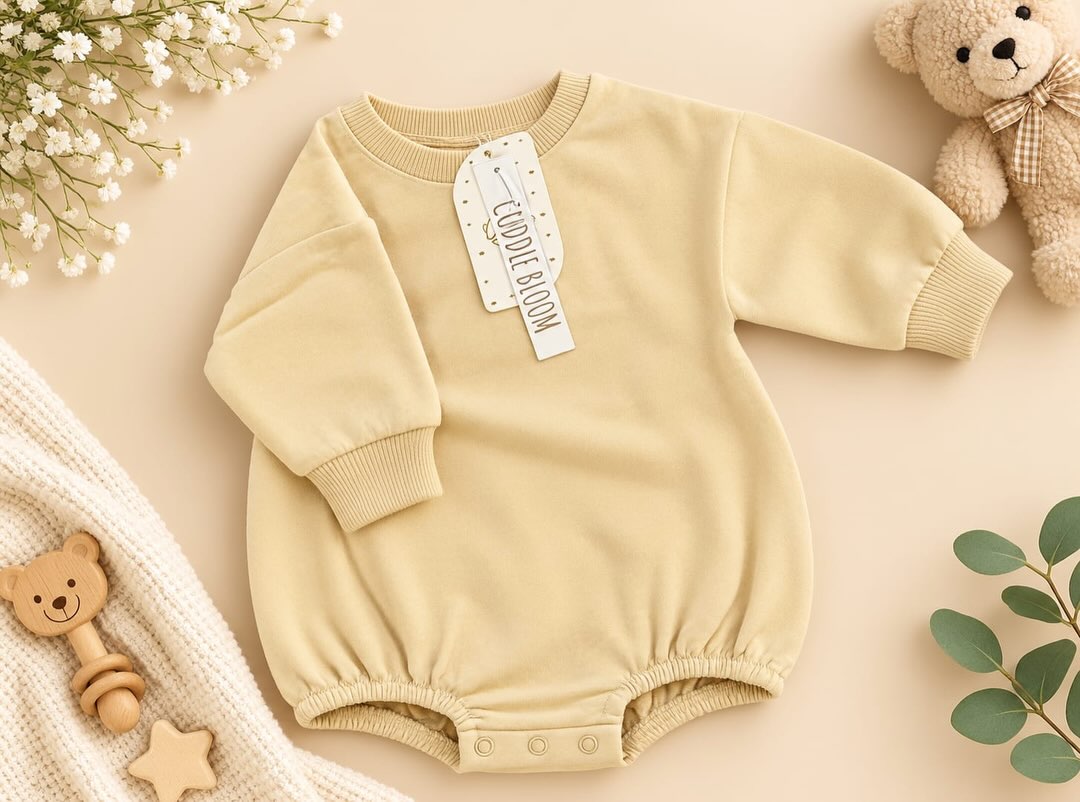 Soft Knit Baby Romper